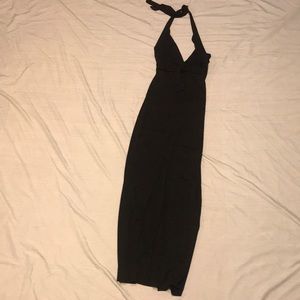 A black long dress